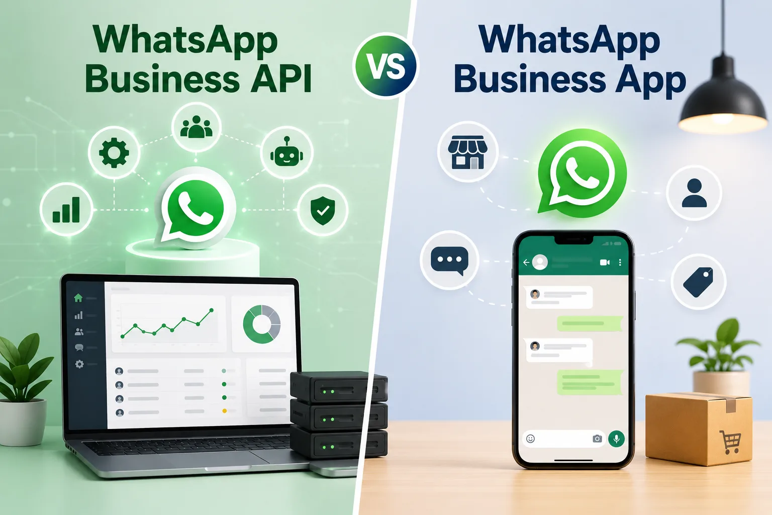 WhatsApp Business API vs WhatsApp Business App